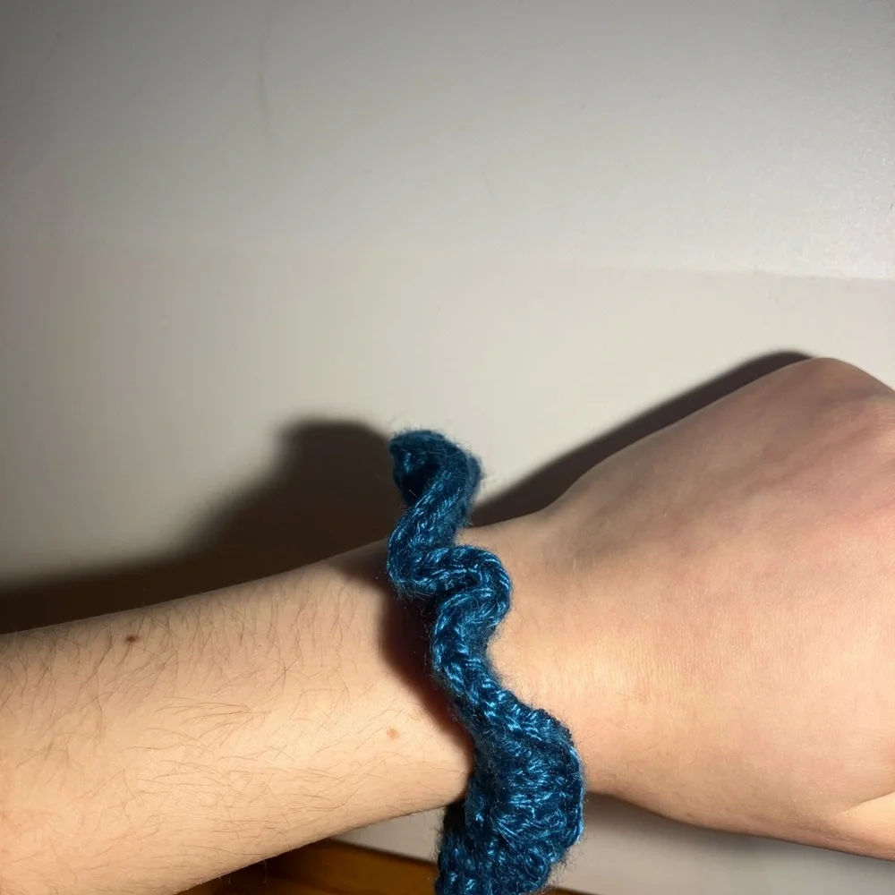 Daisymaeshop SUPER scrunchie set. In purple and blue . Handmade by me!